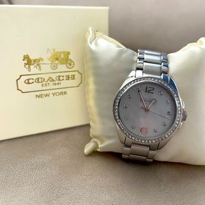 Womans COACH mother of Pearl watch